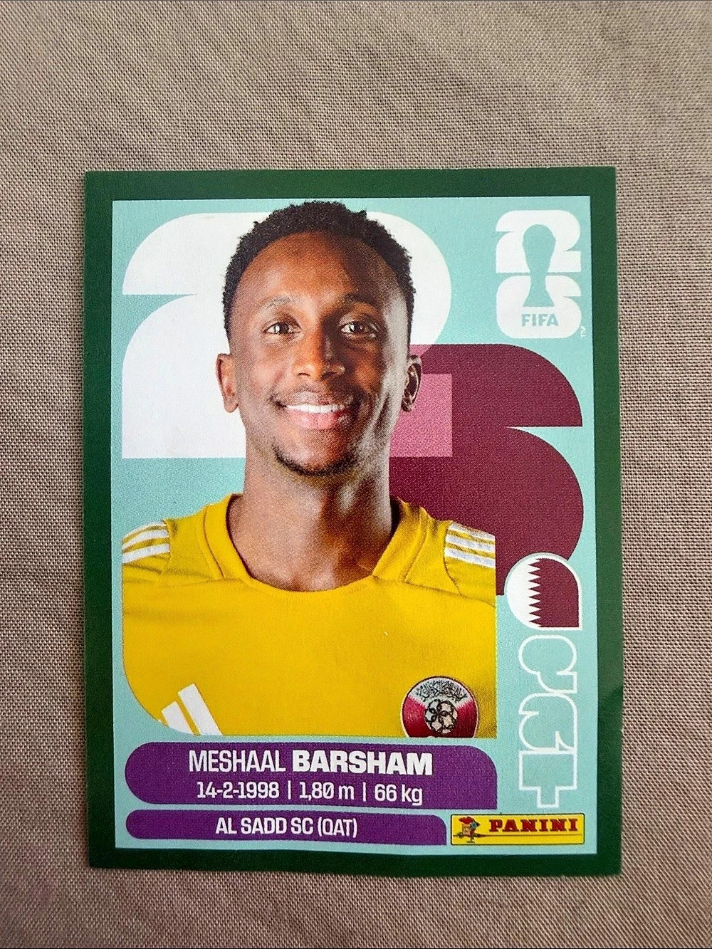 Panini 2026 Panini FIFA World Cup Sticker - Meshaal Barsham #QAT2 2026 FIFA